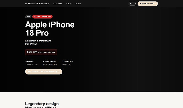 Kaspersky uyardı: Dolandırıcılar sahte kampanya ve sitelerle iPhone 18 heyecanını fırsata çeviriyor Yeni iPhone 18 modellerinin iki aşamalı satış sürecinin başlamasıyla birlikte