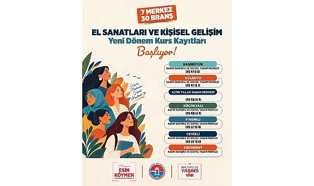 Maltepe Belediyesi’nce Maltepeli kadınlara yönelik 7 merkezde 30 branşta düzenlenecek
