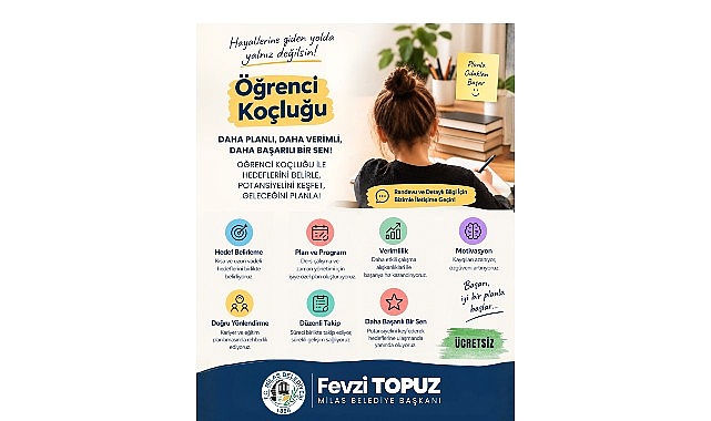 Milas Belediyesi ‘Öğrenci Koçluğu’ Hizmeti ile Öğrencilerin Yanında Oluyor Milas Belediyesi eğitim alanındaki sürdürdüğü çalışmalara devam ediyor. Öğrencilere eğitimde