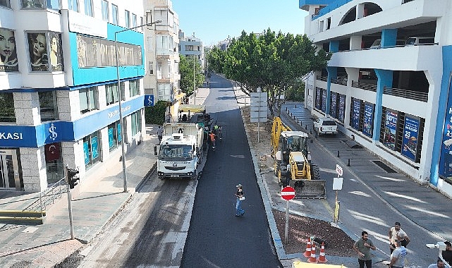 Şehit Binbaşı Cengiz Toytunç Caddesi’nin asfaltı yenilendi Antalya Büyükşehir Belediyesi, Muratpaşa ilçesi Şehit Binbaşı Cengiz Toytunç Caddesi’nde