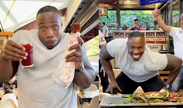 Sosyal medya fenomeni Big Groove İstanbul’da kebap ziyafetiyle dans etti Sosyal medyada enerjik ve coşkulu dans videolarıyla tanınan dünyaca ünlü