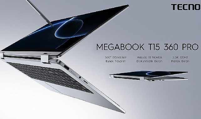 TECNO, IFA ShowStoppers® 2026’da Yeni MEGABOOK Dizüstü Bilgisayarlarını ve Yeni Telefonlarını Sergiledi TECNO, IFA ShowStoppers® 2026’da ilk 360° dönebilen dokunmatik ekranlı bilgisayar