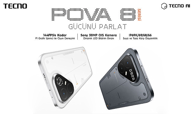 TECNO POVA 8 Serisi Türkiye’de Satışta! Yapay zeka odaklı yenilikçi teknoloji markası TECNO, oyun ve performans