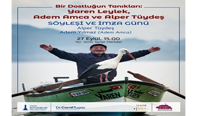 Yaren Leylek ile balıkçı Adem Yılmaz’ın yıllardır süren dostluğu, doğa