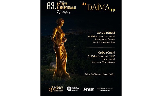 63. Altın Portakal’da sinema şöleni başlıyor Türkiye’nin en köklü sinema festivali 63. Uluslararası Antalya Altın Portakal