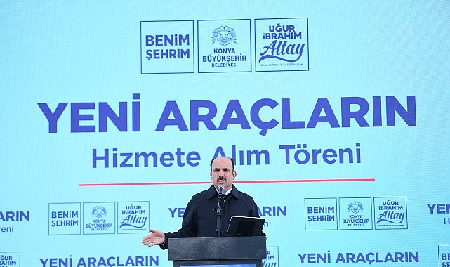 Başkan Altay: “419 Milyon Lira Bedelle Şehrimize Kazandırdığımız 54 Yeni Araç Hayırlı Olsun” Konya Büyükşehir Belediyesi’nin araç filosuna kazandırılan 54 yeni araç, düzenlenen