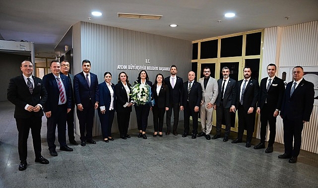 Aydın Büyükşehir Belediye Başkanı Özlem Çerçioğlu'na, Aydın Sanayi Odası Yönetim