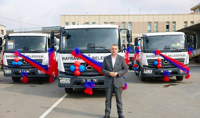 İstanbul Bayrampaşa Belediyesi, temizlik hizmetlerinde kullanılmak üzere filosuna 3 yeni