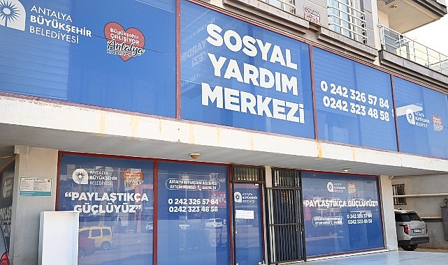 Büyükşehir Sosyal Yardım Merkezi’nde ihtiyaç sahiplerine destek Antalya Büyükşehir Belediyesi 'Sizin için fazla olan başkası için mutluluk