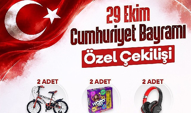 Canik Belediyesi, 29 Ekim Cumhuriyet Bayramı Özel Çekilişi'yle birbirinden özel