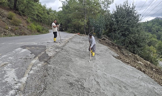 Çıralı’da altyapı çalışmaları Kemer Belediyesi Fen İşleri Müdürlüğü ekipleri, geçen yıl yaşanan toprak