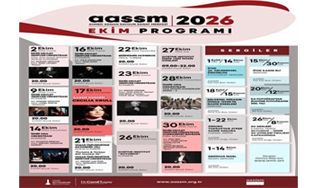 Ekim ayında müzikten sergiye dopdolu program Ahmed Adnan Saygun Sanat Merkezi, 2026-2027 sanat sezonuna güçlü konserler,