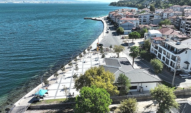 Kocaeli Büyükşehir Belediyesi tarafından Gölcük Ulaşlı sahilinde hayata geçirilen dalga