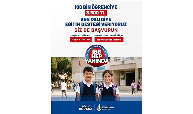İBB Öğrencilerin Yanında İBB, eğitim hayatının her aşamasında öğrencilerin yanında olmaya devam ediyor.