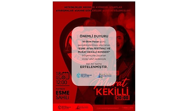 Kartepe Belediyesi ile Kocaeli Büyükşehir Belediyesi iş birliğinde 18 Ekim