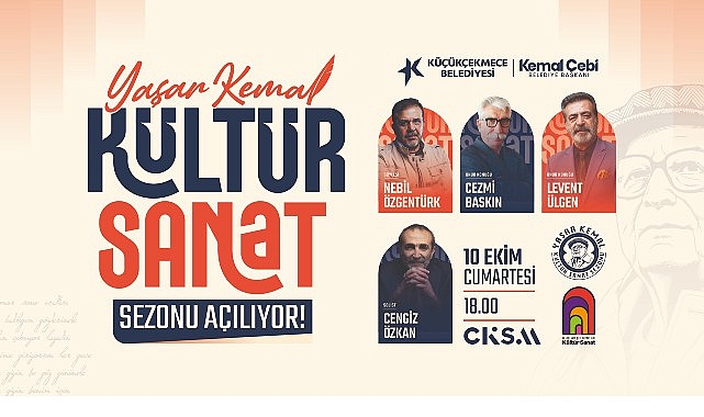 Küçükçekmece Belediyesi’nden Edebiyatın Dev Çınarına Vefa! Küçükçekmece Belediyesi, 2026-2027 Kültür Sanat Sezonu’nu Türk edebiyatının usta kalemi