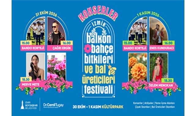 İzmir Büyükşehir Belediyesi’nin düzenlediği 4. Balkon-Bahçe Bitkileri ve Bal Üreticileri