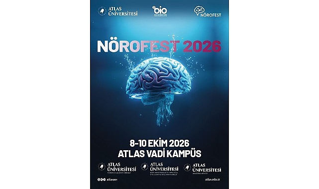 Nörofest 2026, beyin ve nörobilimin geleceğini Atlas Üniversitesi’nde buluşturuyor Atlas Üniversitesi ev sahipliğinde 8-10 Ekim 2026 tarihlerinde düzenlenecek Nörofest