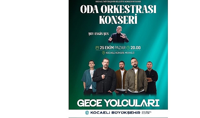 Türk pop-rock müziğinin sevilen grubu “Gece Yolcuları”, Kocaeli’de müzikseverlere özel
