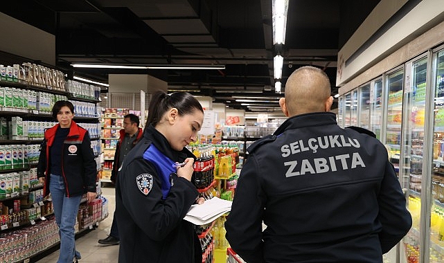 Selçuklu’da Market Denetimleri Sürüyor Selçuklu Belediyesi Zabıta Müdürlüğü ile Selçuklu İlçe Tarım ve Orman
