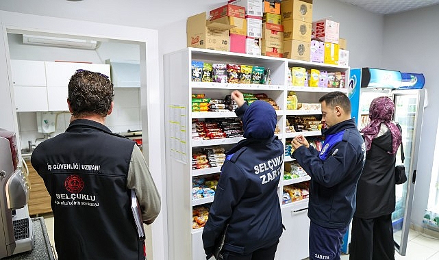 Selçuklu’da Okul Kantinlerine Denetimler Sürüyor Selçuklu Belediyesi, Selçuklu İlçe Millî Eğitim Müdürlüğü, Selçuklu İlçe Sağlık