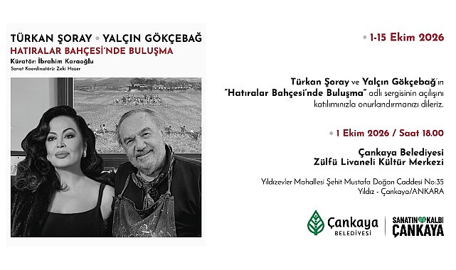 Türkan Şoray “Hatıralar Bahçesinde Buluşma” Sergisi ile Çankaya’da Çankaya Belediyesi, Türk sinemasının “Sultanı” efsane aktrist Türkan Şoray ile