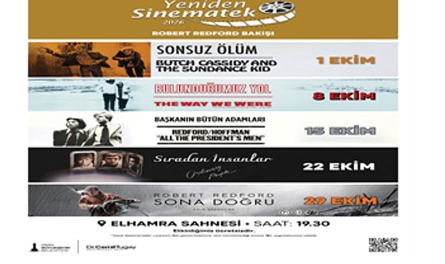 Yeniden Sinematek’te yeni sezon “Robert Redford Bakışı” ile başlıyor İzmir Büyükşehir Belediyesi Yeniden Sinematek gösterimleri, ekim ayında dünya sinemasının